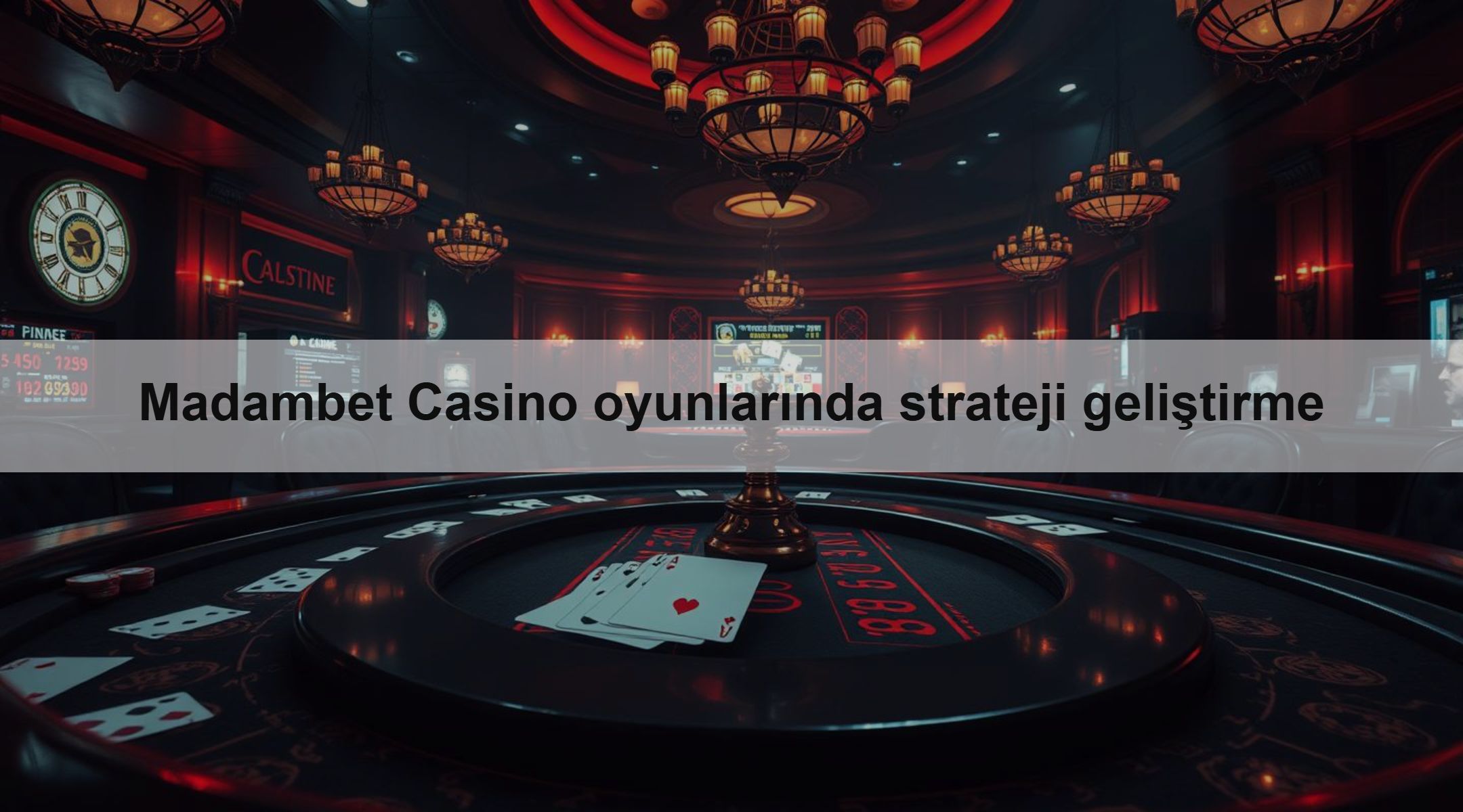 Madambet Casino oyunlarında strateji geliştirme